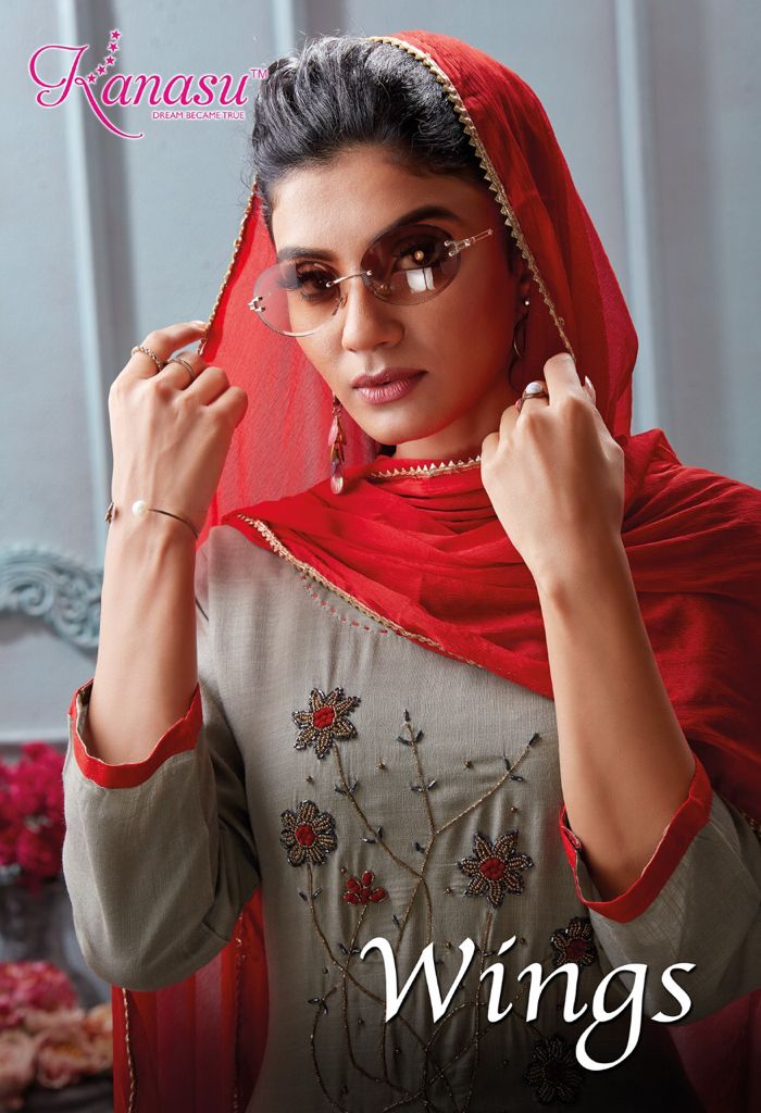 Kanasu Wings Festive Wear Rayon Printed Designer Ready Made Collection